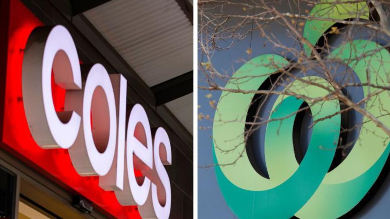 The ACCC is accusing Woolworths and Coles of hiking prices to create the illusion that they dropping them. Picture: NewsWire