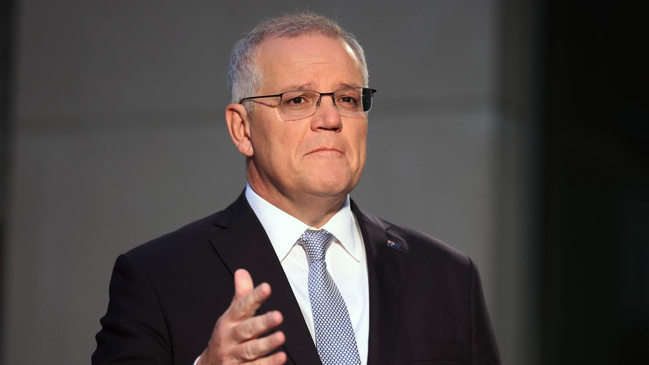 Prime Minister Scott Morrison will welcome Mr Zelensky tomorrow. Picture: NCA NewsWire / Gary Ramage