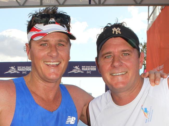 2015 Gold Coast Marathon. Luke Bradnam and Ashley Bradnam.Picture by Scott Fletcher