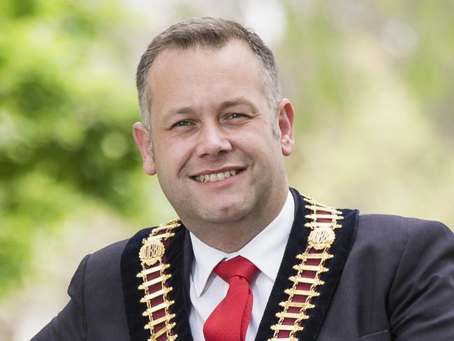 Dubbo Regional Council Mayor Ben Shields pictured in Victoria Park ahead of Prince Harry and Meghan Markle visiting the regional city of Dubbo. Picture: Dylan Robinson