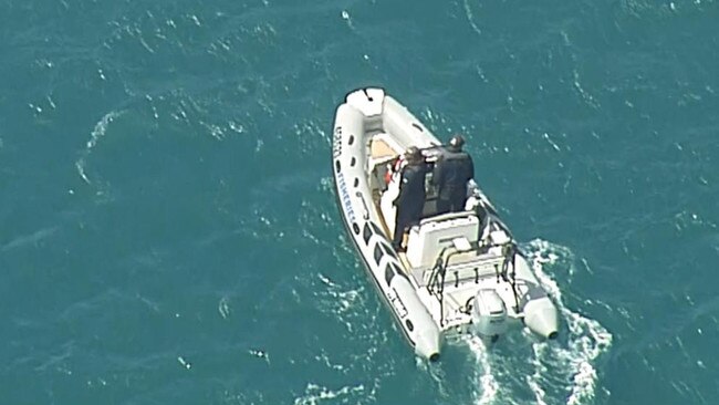 The search for the 55-year-old man has resumed on Wednesday morning. Picture: 7 News