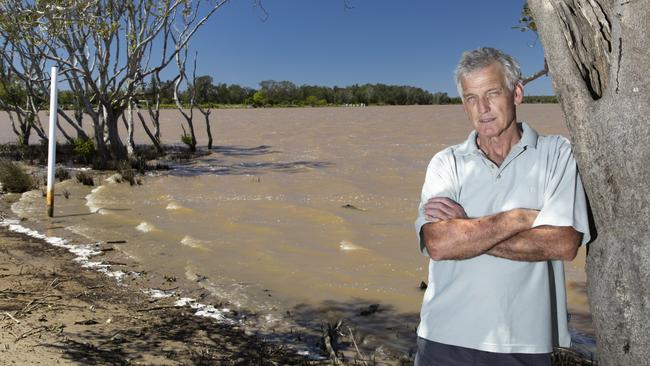 Mr Biega on the bank of the Manning River, from which he’ll be drawing water for desalination. Picture: Supplied