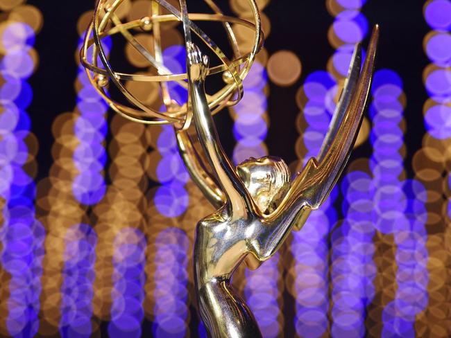 (FILES) File photo taken on September 06, 2018 shows an Emmy statuette at the 70th Emmy Awards Governors Ball press preview at the LA Live Event Deck on September 6, 2018 in Los Angeles, California. - This year's Emmy contenders will be unveiled July 12,2022, with "Squid Game" tipped to become the first non-English-language drama series ever nominated at television's equivalent of the Oscars. Nominees will be announced in a live-streamed ceremony starting at 1530 GMT, after which final-round voting begins for the 74th Emmy Awards, set for September 12, 2022. (Photo by Robyn Beck / AFP)