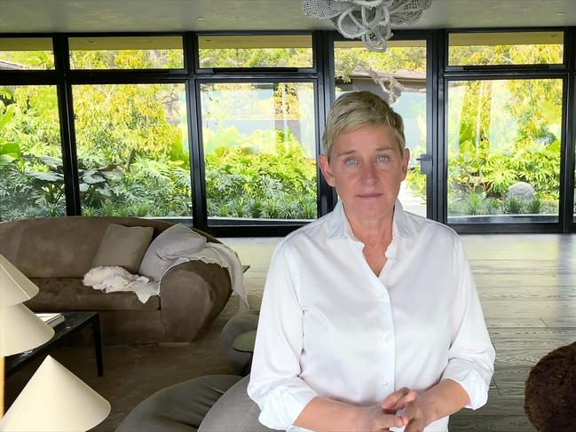 Ellen at home. Picture: Fox/Getty