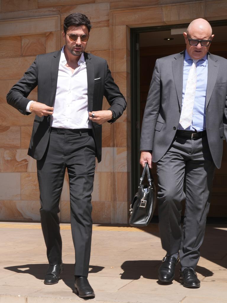 Celebrity chef Leonardo Moreira Loureiro leaves court. Picture: NewsWire / Dean Martin