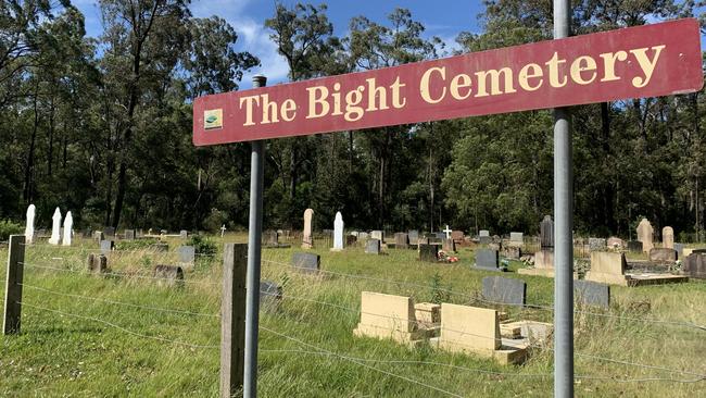 The historic Bight Cemetery on the Manning River between Wingham and Tinonee. Picture: Janine Watson.