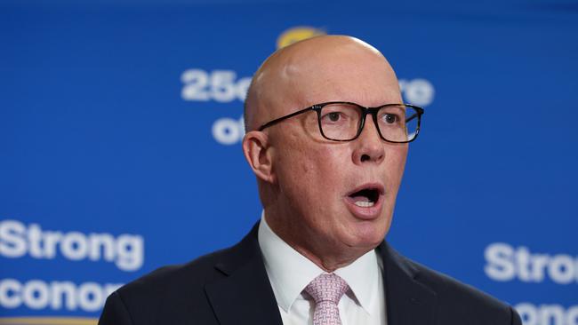 Peter Dutton has shrugged off suggestions he is in a fight with Labor candidate Ali France to retain his seat. Picture: Adam Head / NewsWire