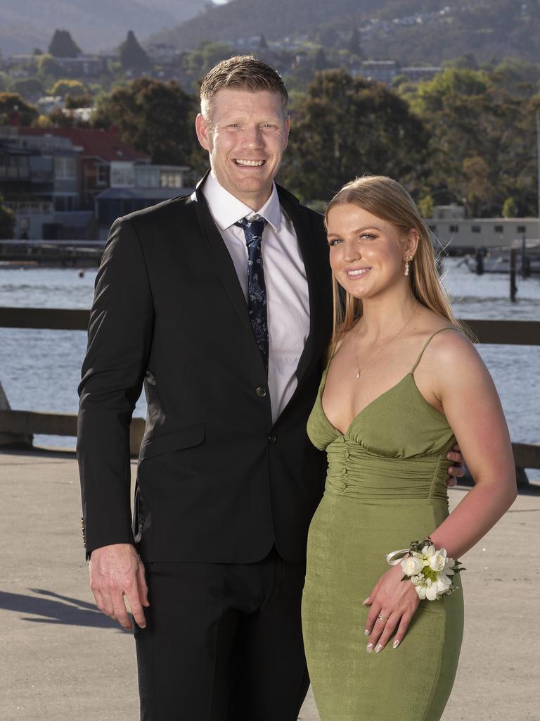 Richard and Mimosa Miller at St Michael's Collegiate School leavers dinner at Wrest Point. Picture: Chris Kidd