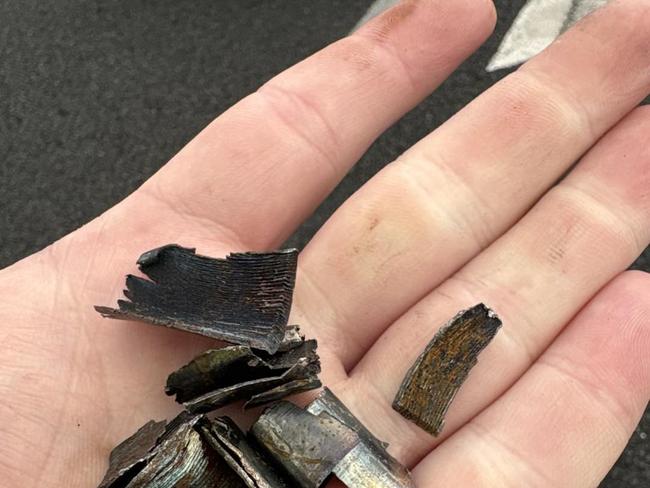 The metal load — known as “flock”, from last week’s incident. Picture: RFS