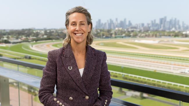 New VRC CEO Kylie Rogers for a VWeekend cover story at Flemington. Picture: Jason Edwards