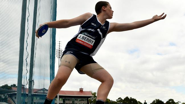 Victorian U14 discus throw Jack Berry.