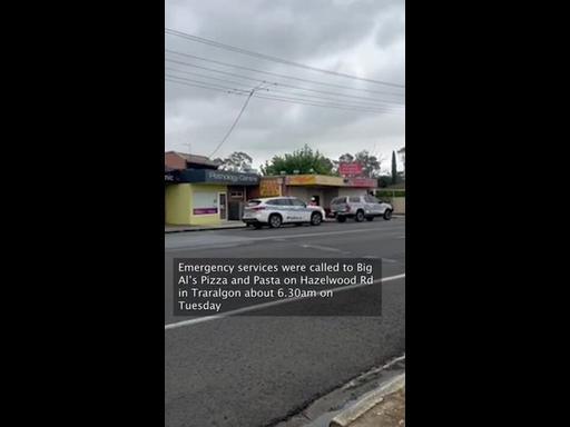 Traralgon pizza shop goes up in flames on Christmas Eve