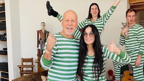 Bruce Willis and Demi Moore in coronavirus lockdown. Picture: Instagram