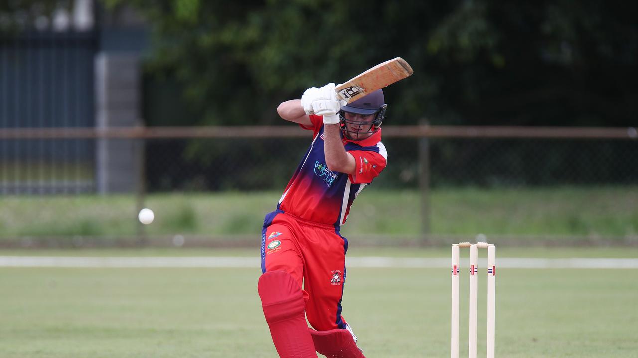 Mulgrave batsman Matt Wilkins. Picture: Brendan Radke