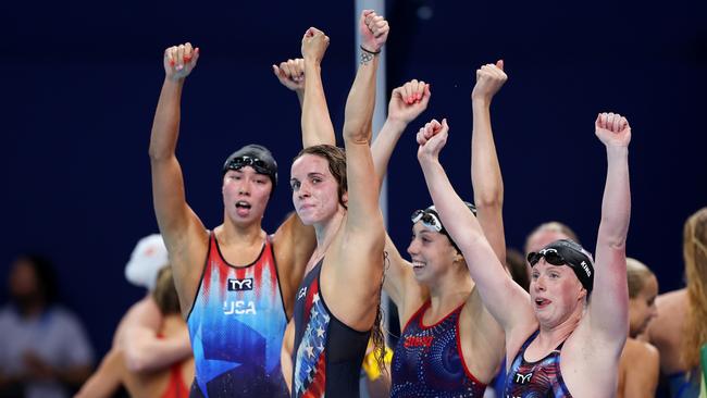 The USA pipped Australia by one gold in the swimming. (Photo by Quinn Rooney/Getty Images)