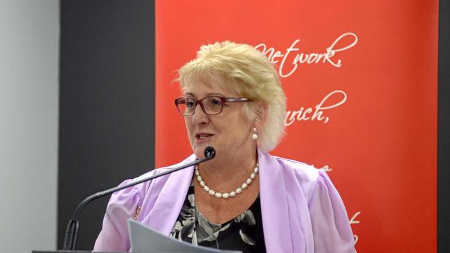 MP Michelle Landry announces new funding to combat domestic violence at the Regional Women's Network lunch. Picture: Jann Houley