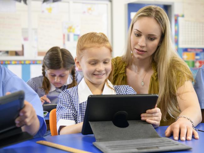 Generic school students, school kids, classroom, teacher Picture: Getty Images