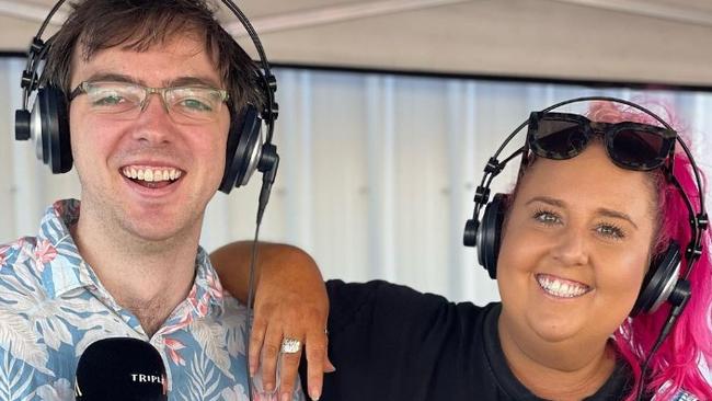 Ellerina McPherson and Joe Baxter are the new morning show hosts of Triple M Bundaberg. Picture: Instagram / Triple M Bundy