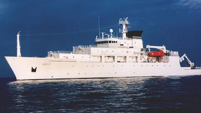 The USNS Bowditch was about to retrieve the drone when the drone was seized. Picture: US Navy