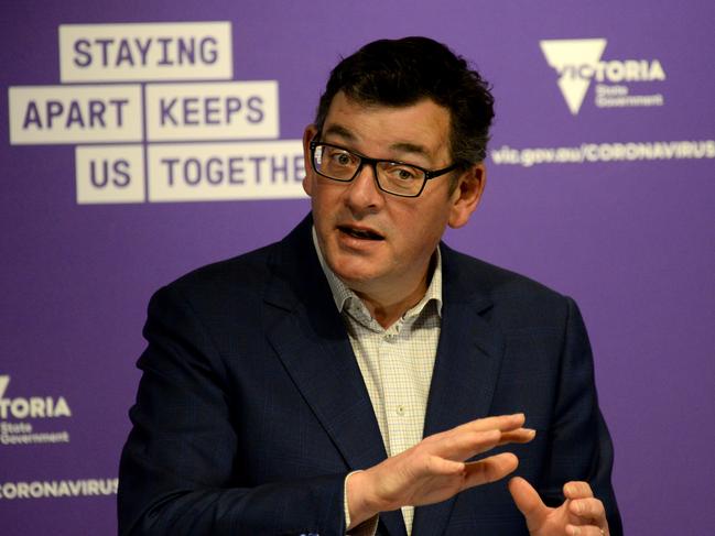 MELBOURNE, AUSTRALIA - NewsWire Photos SEPTEMBER 8, 2020: Victorian Premier Daniel Andrews addresses the media at the daily COVID update. Picture: NCA NewsWire / Andrew Henshaw