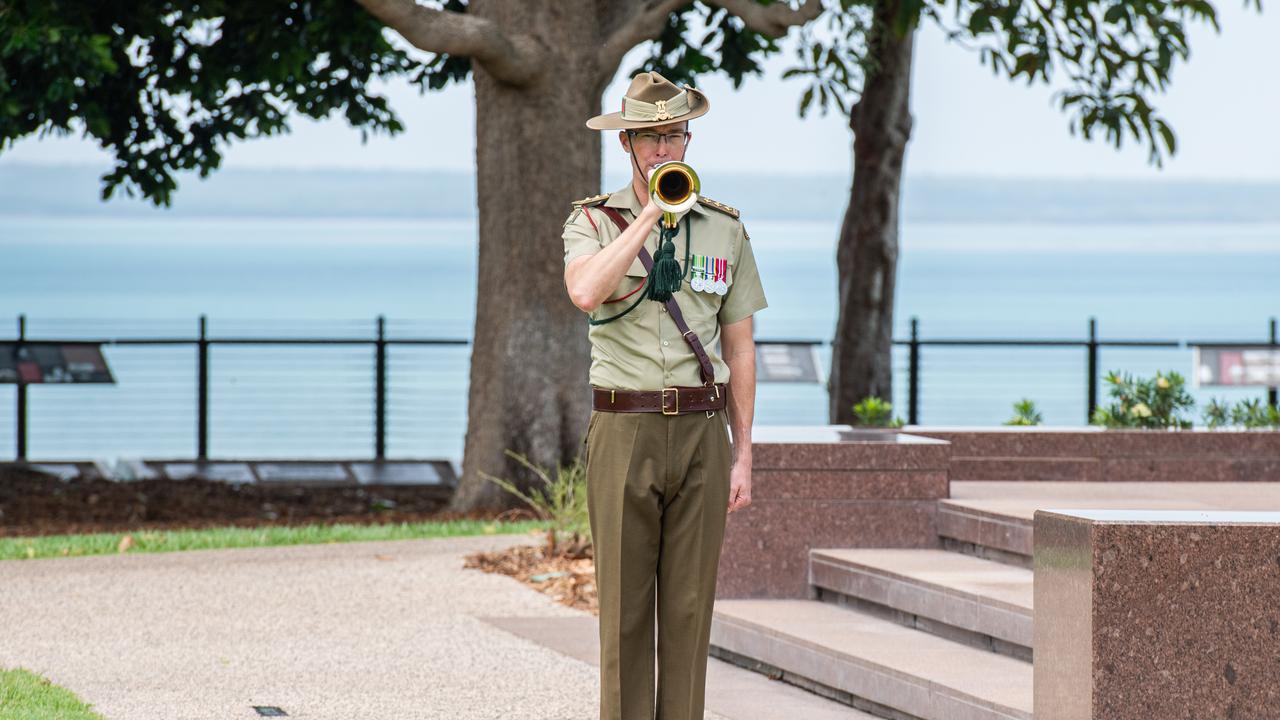 Darwin Cenotaph's Remembrance Day service, 2023. Picture: Pema Tamang Pakhrin