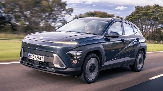 The Hyundai Kona Hybrid is one of the most fuel efficient vehicles on sale. Picture: Thomas Wielecki.