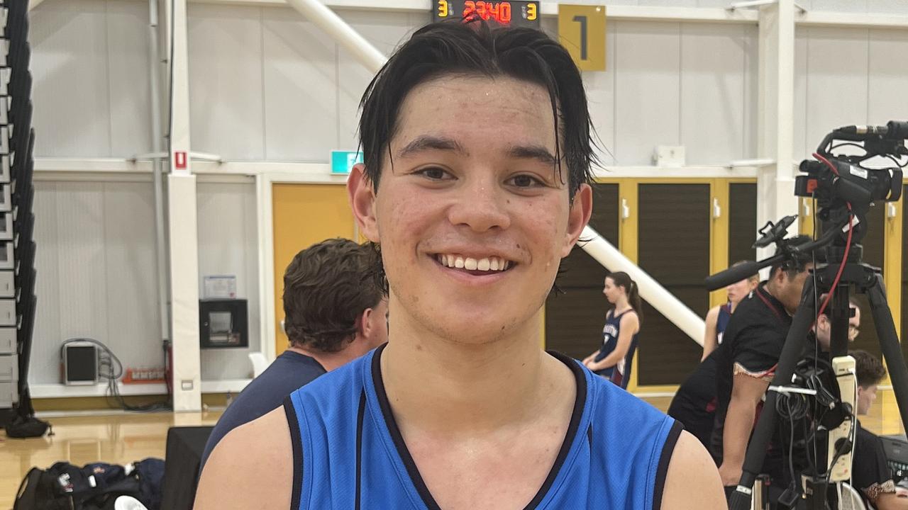 Rowville Secondary's Joel Foxwell at the Basketball Australia School Championships.