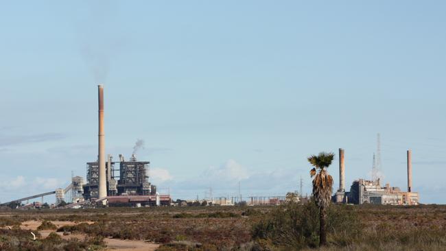 The Port Augusta power station, before it stopped generating power in May last year.