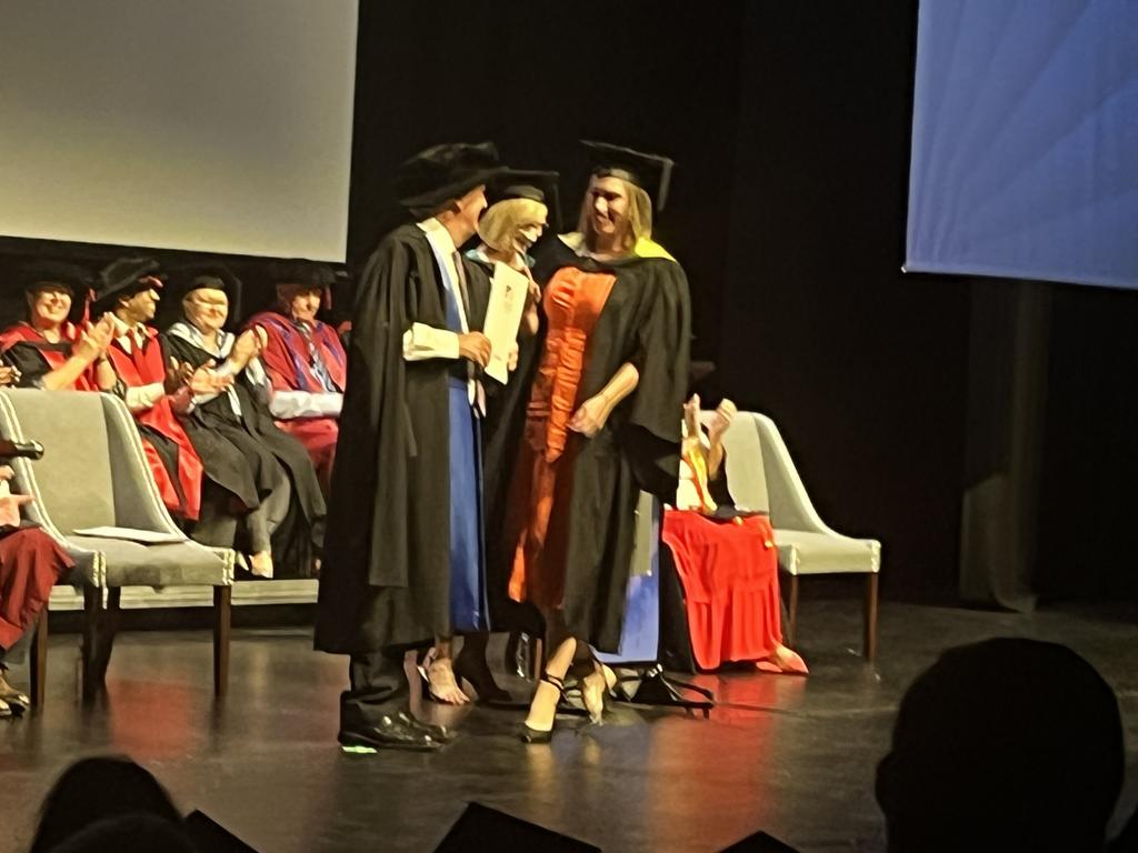 The University of the Sunshine Coast graduation ceremony at Maryborough's Brogla Theatre.