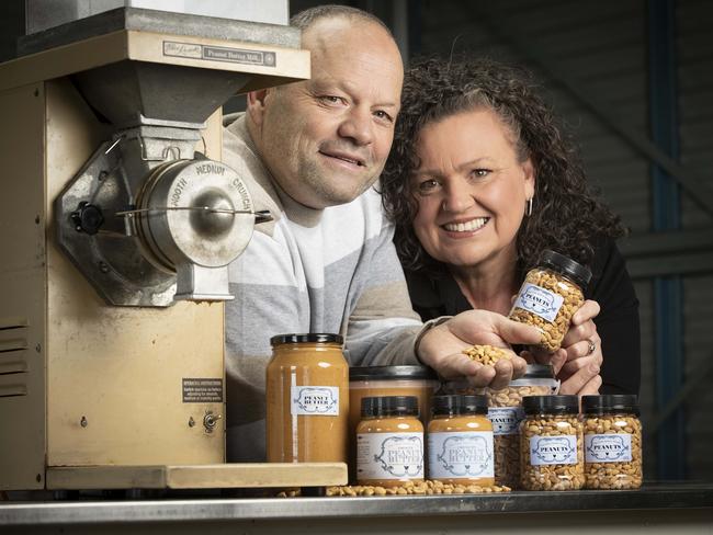 Ash Schuller and Terri Attrill of The Olde Spikey Bridge Peanut Butter at Kempton. Picture: Chris Kidd