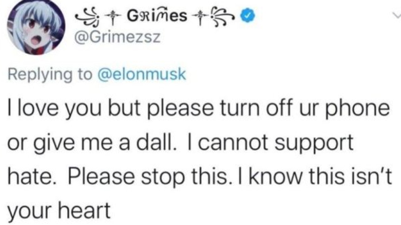 Elon Musk scolded by Grimes on Twitter over pronouns post | The Advertiser