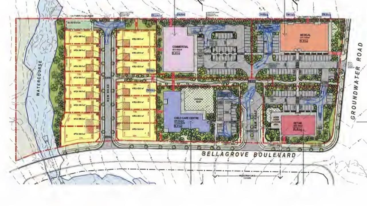 The first stage of the Bellagrove Estate at the Southside will include 15 homes and four commercial buildings.