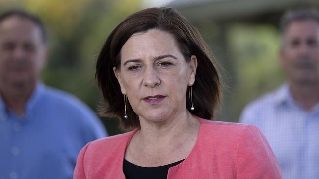 Queensland opposition LNP leader Deb Frecklington gets tough on crime in Townsville promising to introduce a new night curfew to target juvenile crime if elected. NCA NewsWire /Sarah Marshall