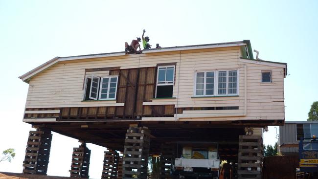 The Queenslander was trucked into the site from Brisbane and restored to its former glory.