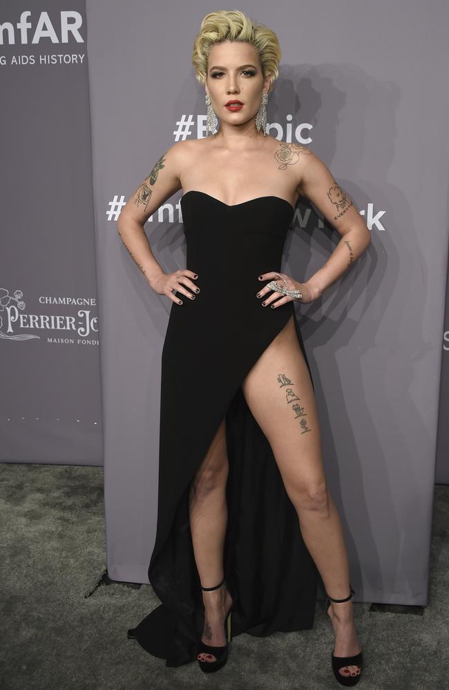 Halsey red clearance carpet dress