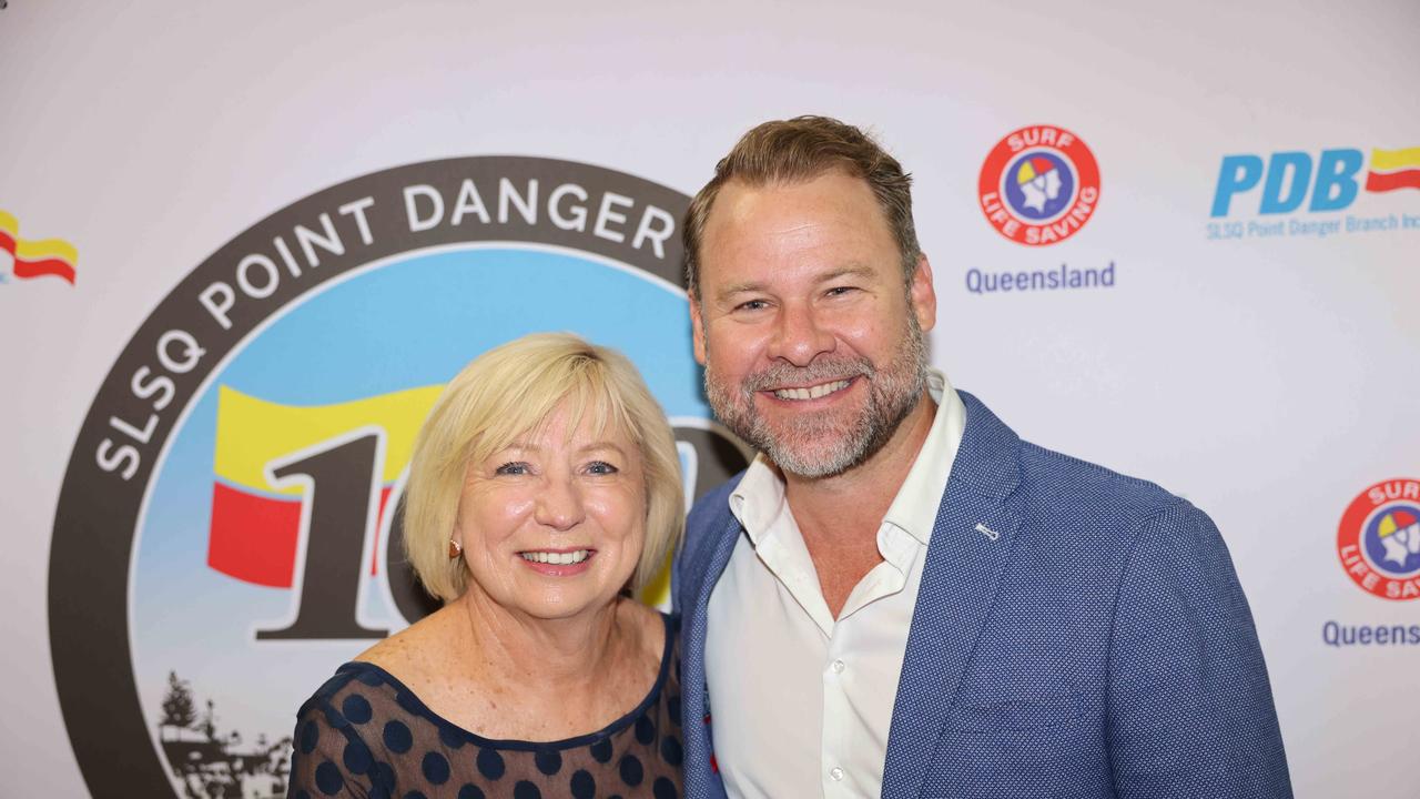 Gail ONeill and Josh Martin at the Surf Life Saving Queensland Point Danger Branch centennial celebration at Sea World for Gold Coast at Large. Picture, Portia Large.