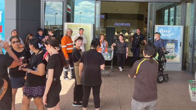 Shopping centre evacuated, five taken to hospital