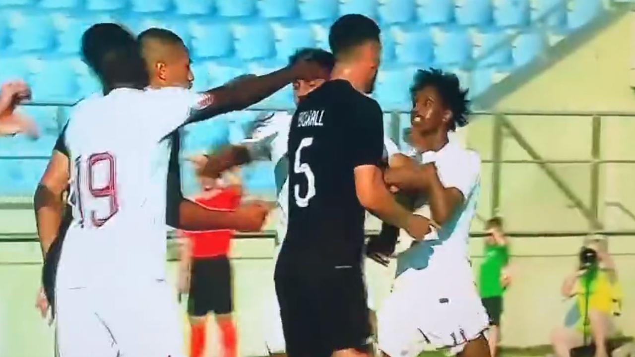 New Zealand star Michael Boxall was allegedly racially abused by a Qatar player during a game. Picture: Supplied
