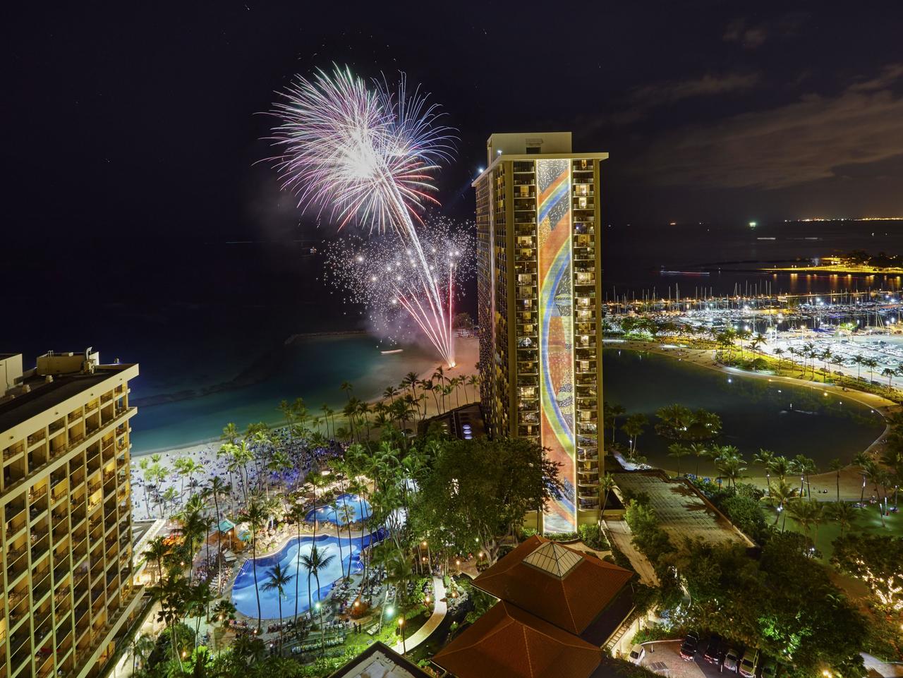 ESCAPE: Fireworks, Hilton Hawaiian Village, Oahu. Picture: Hilton