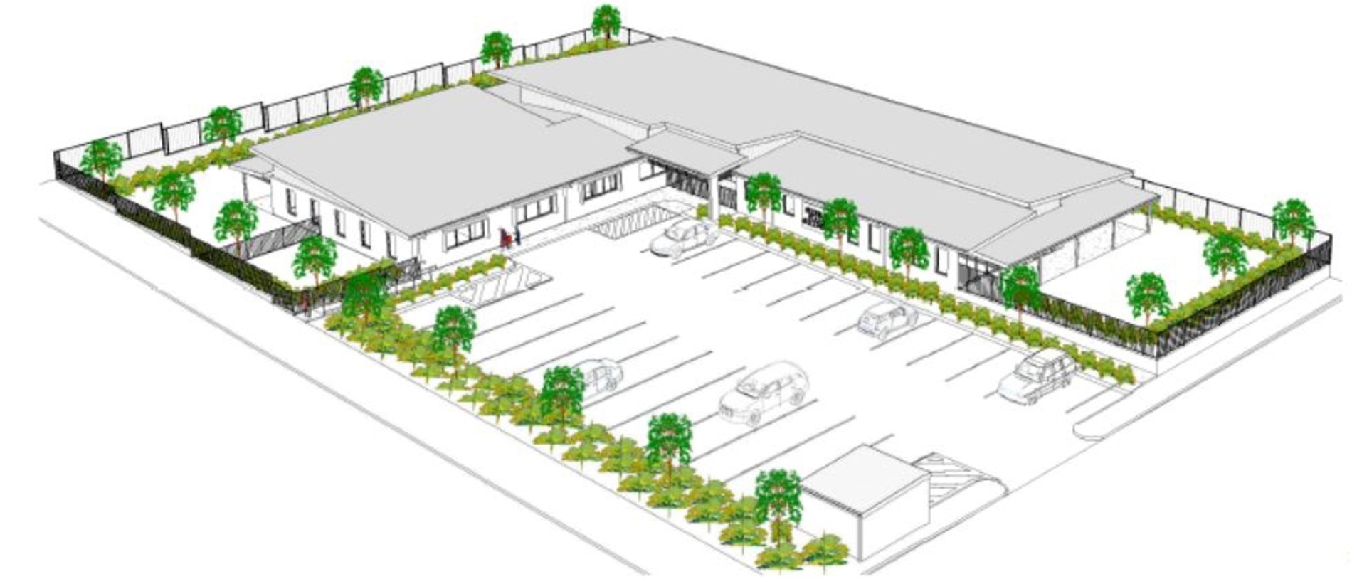 Perspective of the childcare centre proposed for School Rd, Redbank Plains.