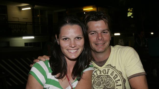TCP Timeout 24/08/06 Out and about in pubs and clubs in Cairns. Rebecca and Jay at Shenanigans. Keywords / club / pub / Rebecca / Jay