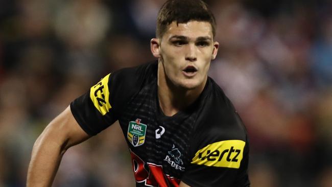 Nathan Cleary controls things for the Panthers.