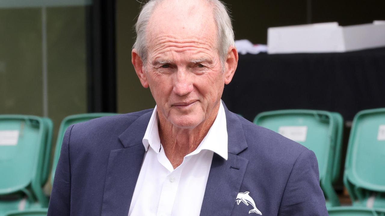 DolphinsÃ&#149; Head Coach Wayne Bennett, also there was chief executive Terry Reader and Ram Kangatharan the Budget Direct Managing Director &amp; CEO, at Toowong, on Wednesday 18th May 2022 - Photo Steve Pohlner