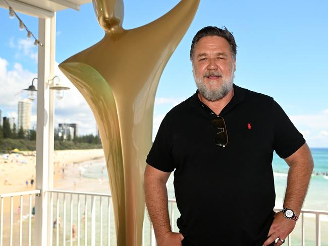 Australian actor and AACTA President, Russell Crowe will host this year’s AACTA Awards. Picture: Dan Peled/Getty Images