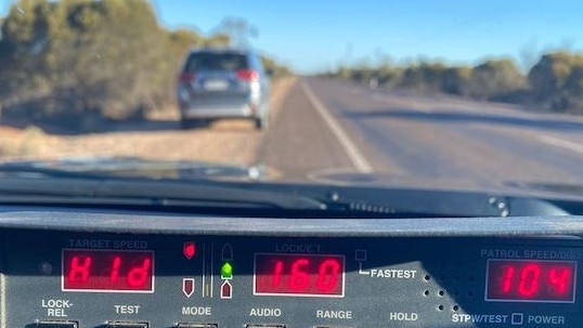 Man speeding 50km over the 110km/h speed limit. Picture SAPOL