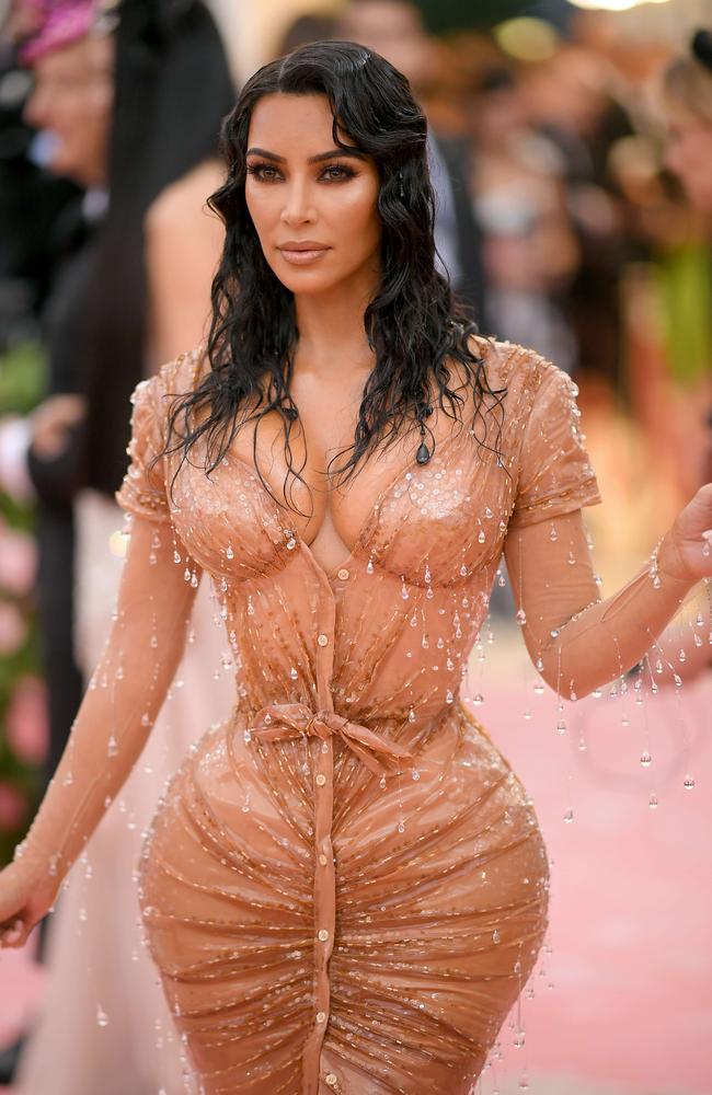 Kim Kardashian, wearing custom Thierry Mugler, at the Met Gala in May. Picture: AFP