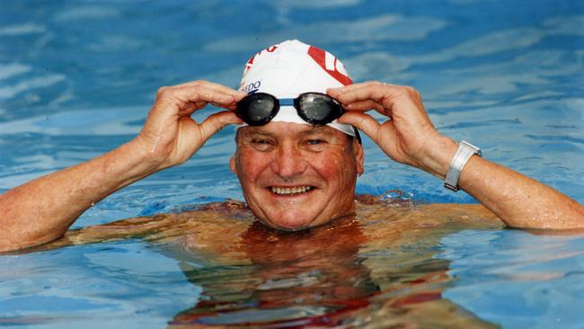 Des Renford, back in 1992. Renford. who passed away in 1999, was the first Australian to swim the English Channel from England to France.