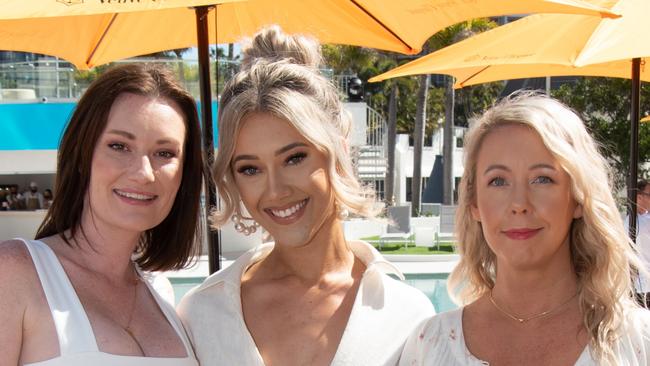 Nikki Pickering, Ash Phelan and Rachel McGowan at Cali Beach Club opening. Picture: Andrew Meadowcroft