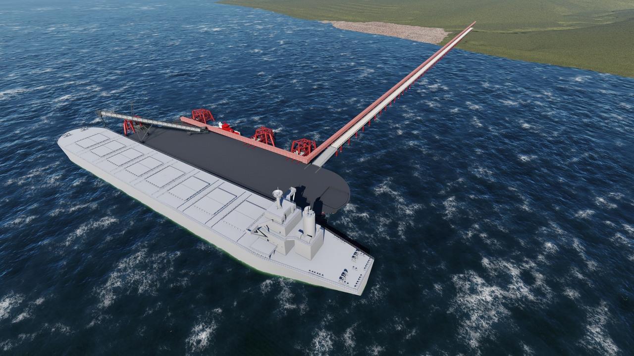 Artist impression of Kangaroo Island Plantation Timber’s plans for the Smith Bay seaport.