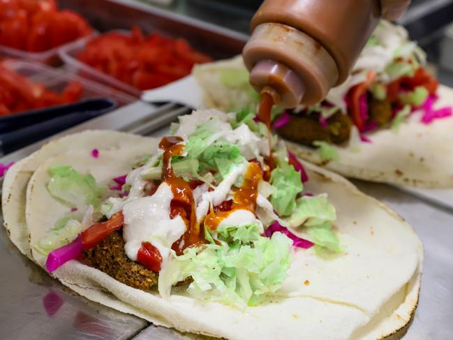 Jamal's Takeaway owner Khodr Jamal has his own secret falafel recipe. Picture: Jenifer Jagielski